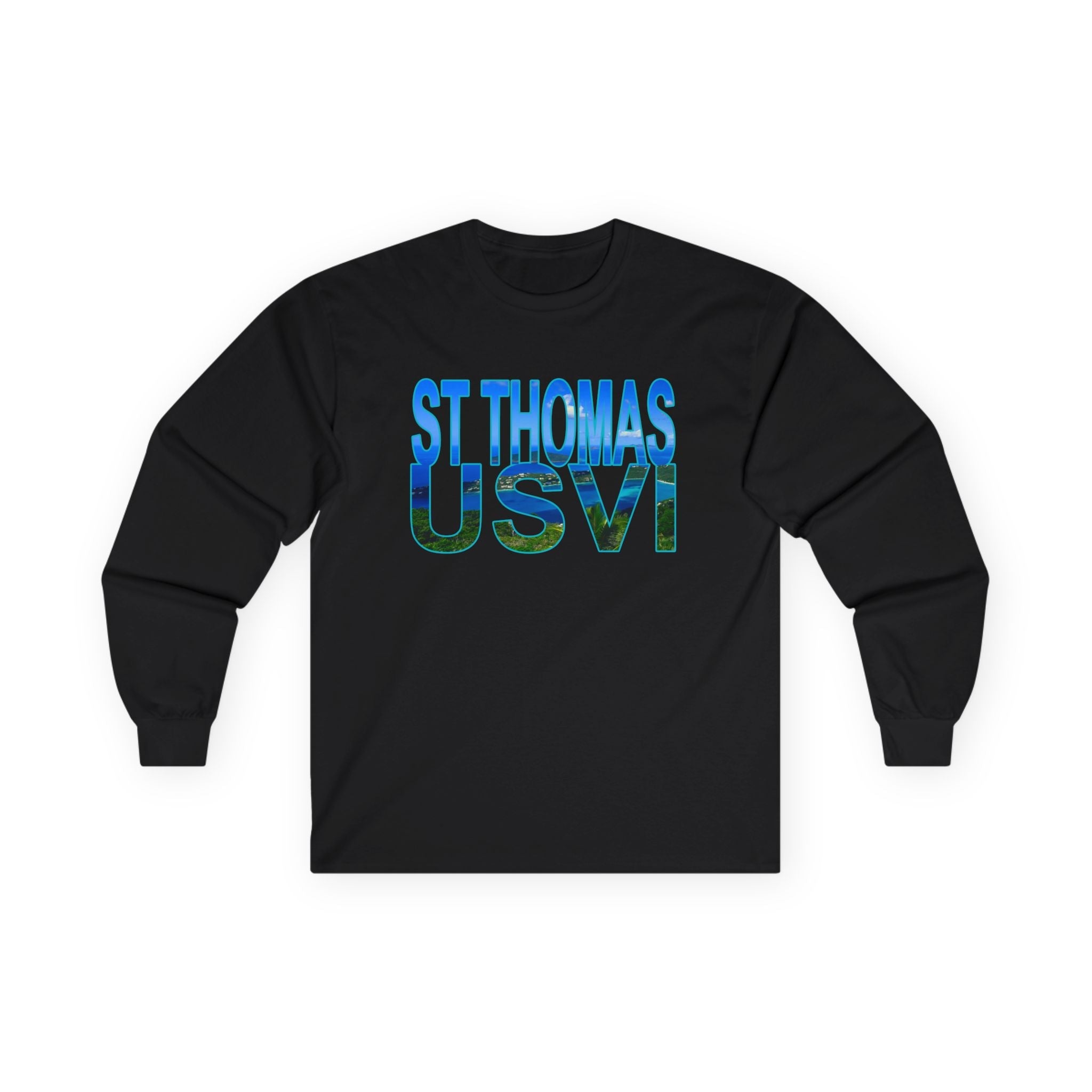 St Thomas Long Sleeve Tee — Megan's Bay Photo Print - Raven Quest - Raven Quest Apparel