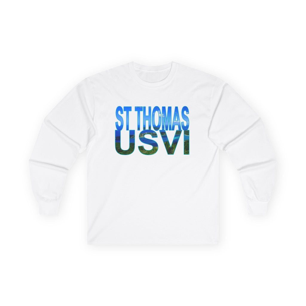 St Thomas Long Sleeve Tee — Megan's Bay Photo Print - Raven Quest - Raven Quest Apparel