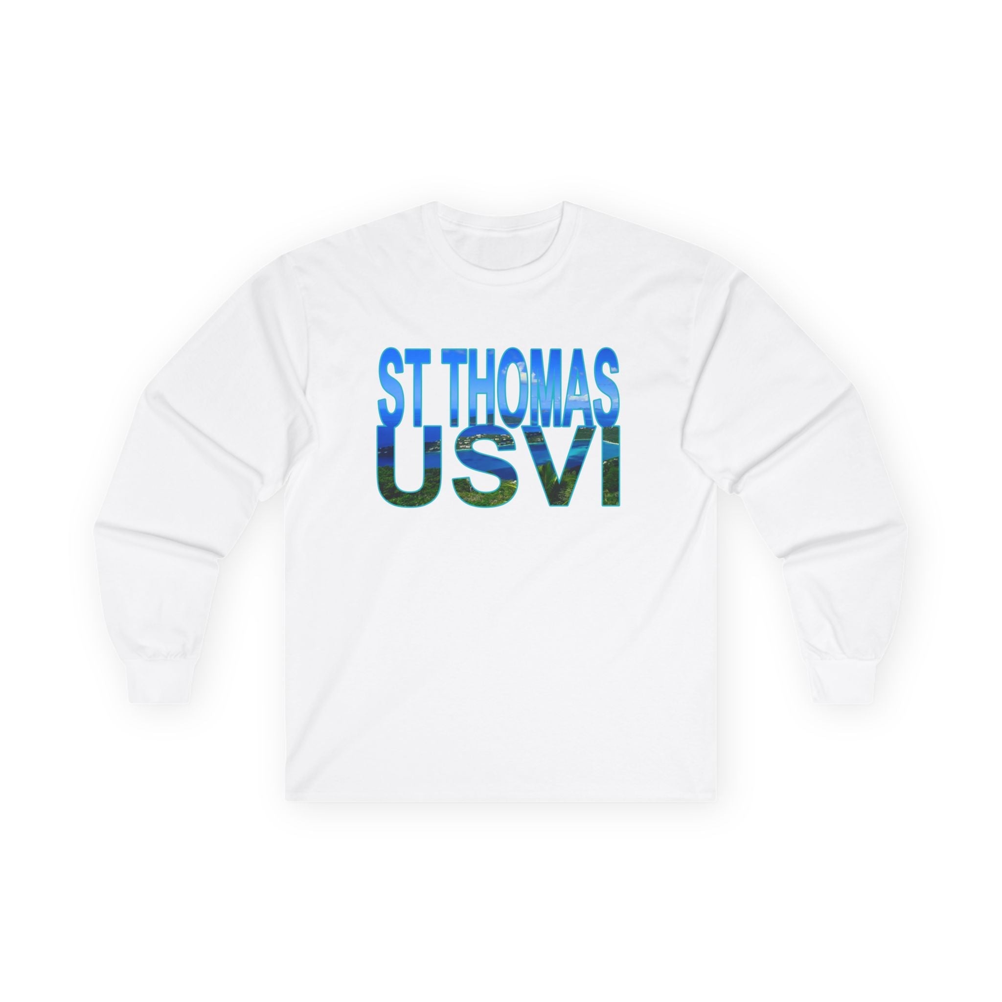St Thomas Long Sleeve Tee — Megan's Bay Photo Print - Raven Quest - Raven Quest Apparel