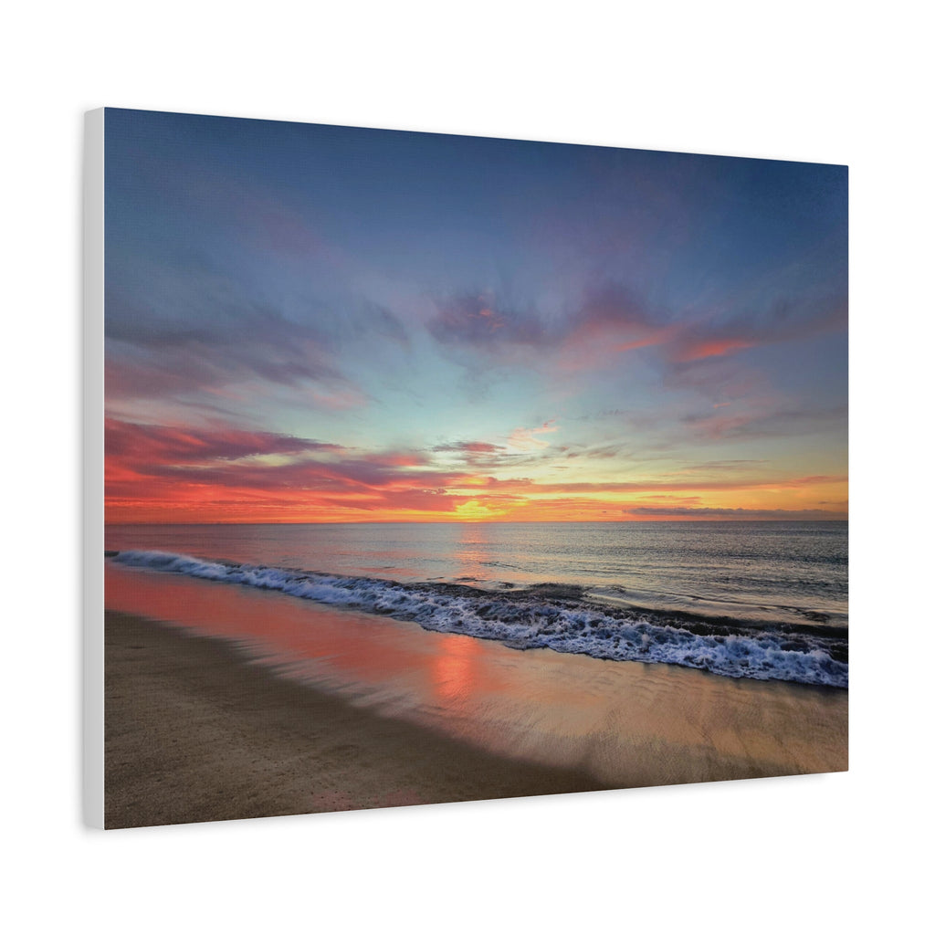 Sunset Beach Matte Canvas Print — Stretched Wall Art - Raven Quest Apparel