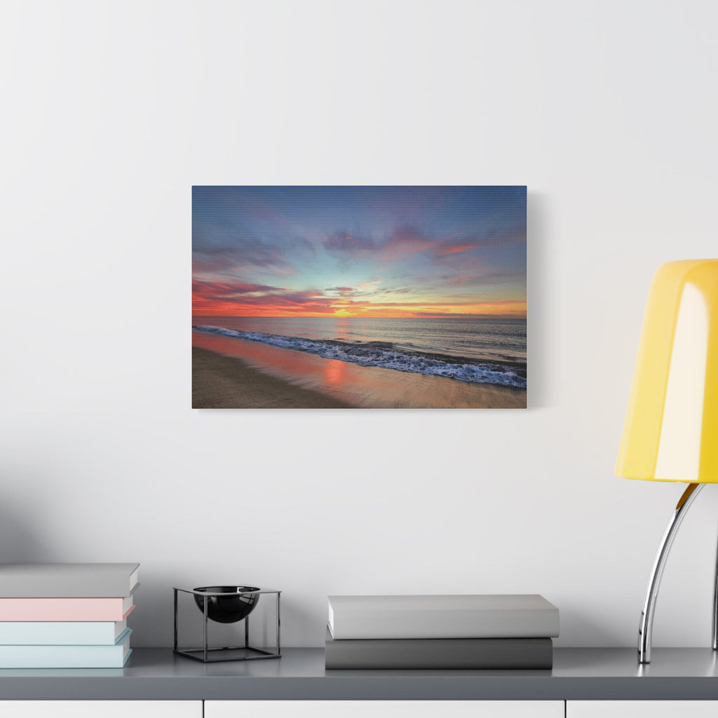 Sunset Beach Matte Canvas Print — Stretched Wall Art - Raven Quest Apparel