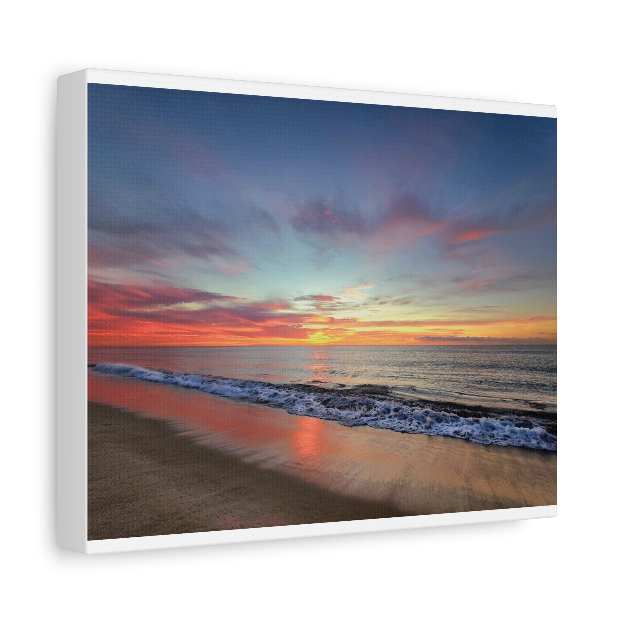 Sunset Beach Matte Canvas Print — Stretched Wall Art - Raven Quest Apparel