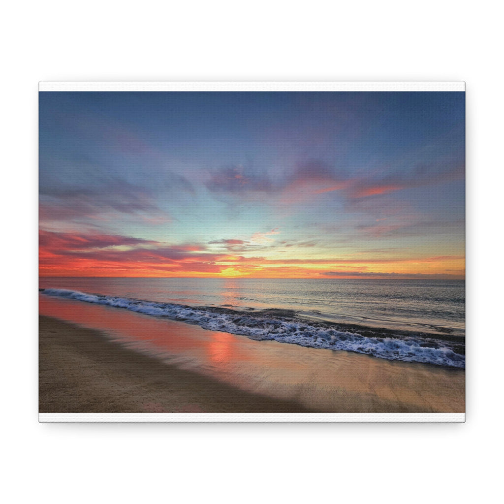 Sunset Beach Matte Canvas Print — Stretched Wall Art - Raven Quest Apparel