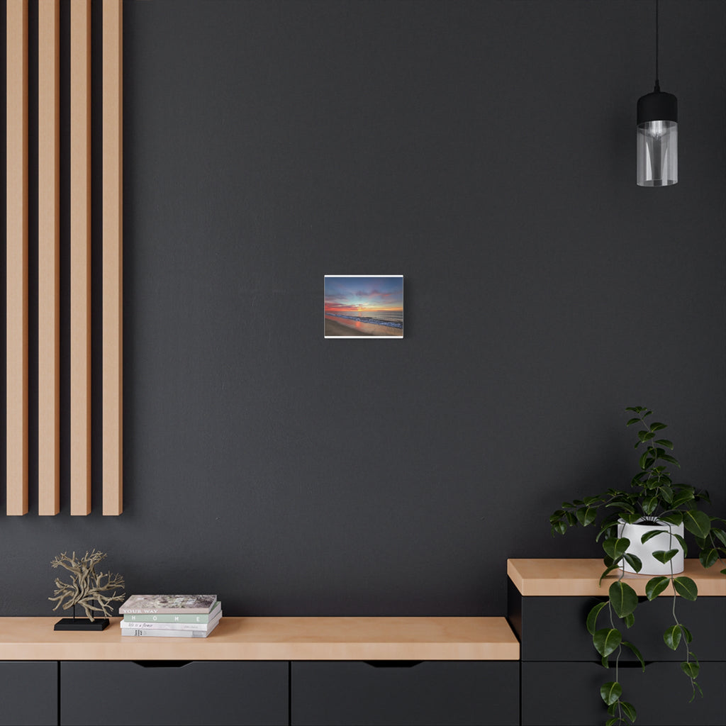 Sunset Beach Matte Canvas Print — Stretched Wall Art - Raven Quest Apparel