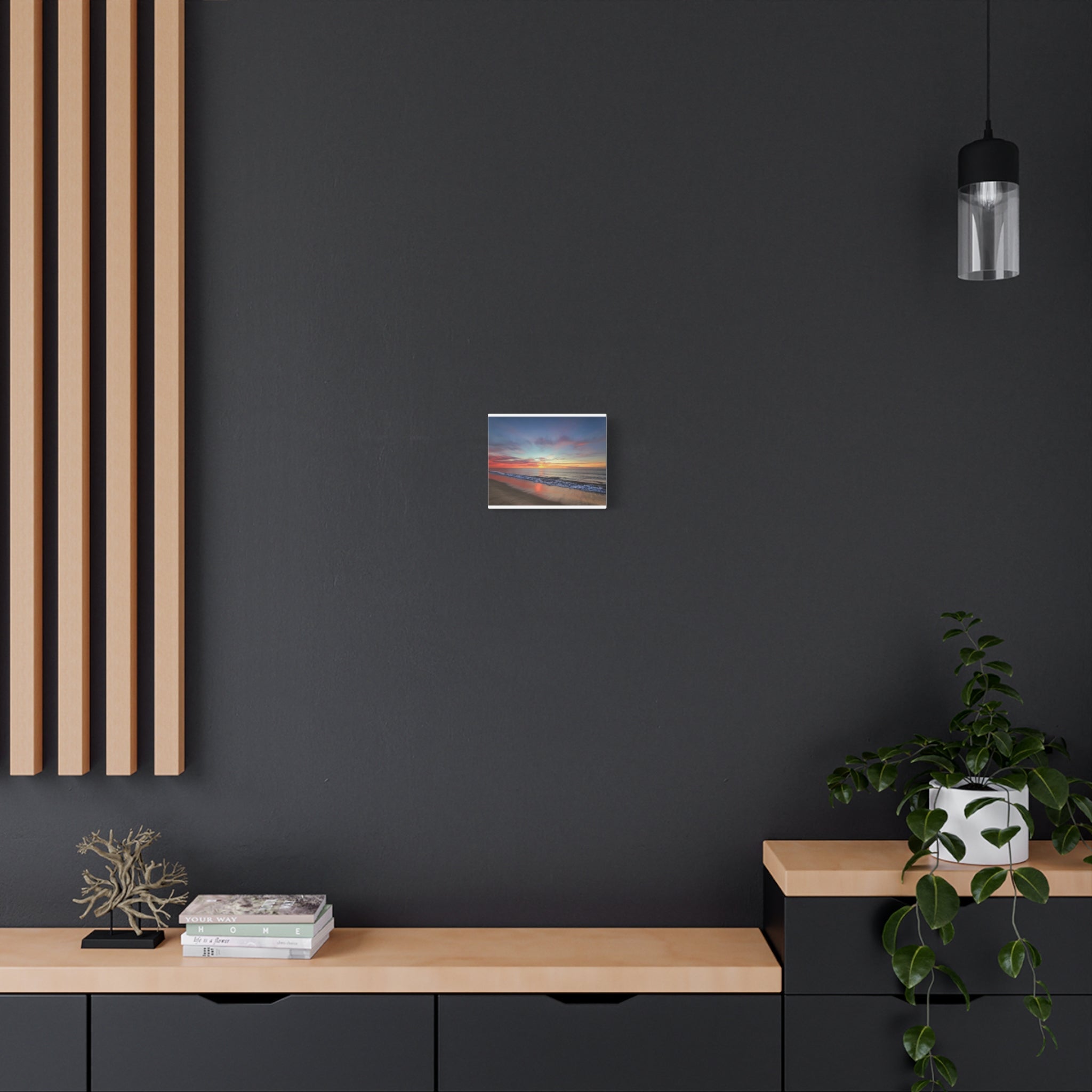 Sunset Beach Matte Canvas Print — Stretched Wall Art - Raven Quest Apparel