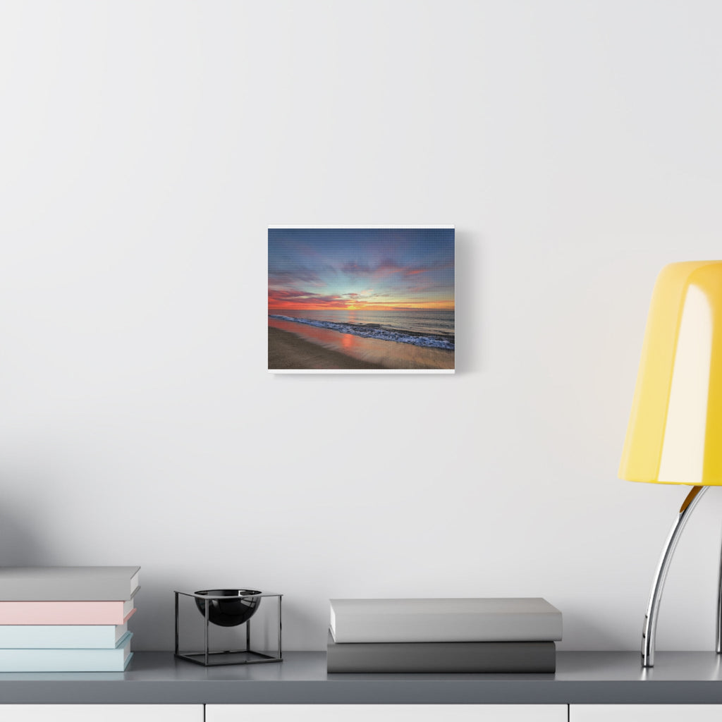 Sunset Beach Matte Canvas Print — Stretched Wall Art - Raven Quest Apparel