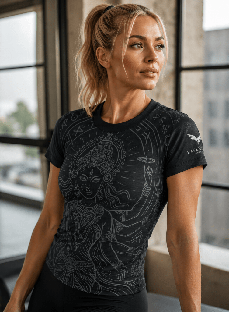 The Devine Goddess Graphic Tee — Women's Athletic Shirt - Raven Quest Apparel