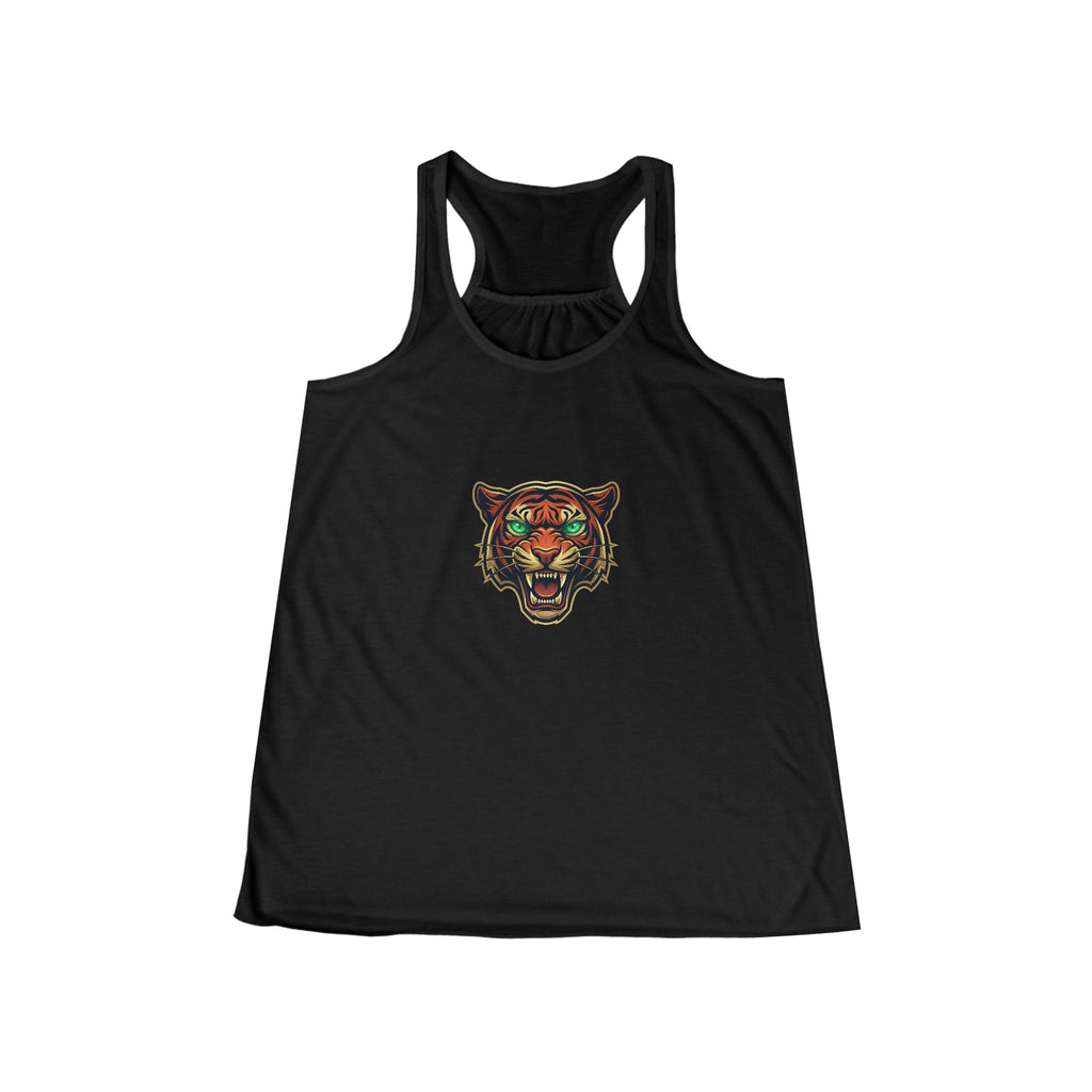 Tiger Mandala Racerback Tank Top — Women's Flowing Graphic Tank - Raven Quest Apparel