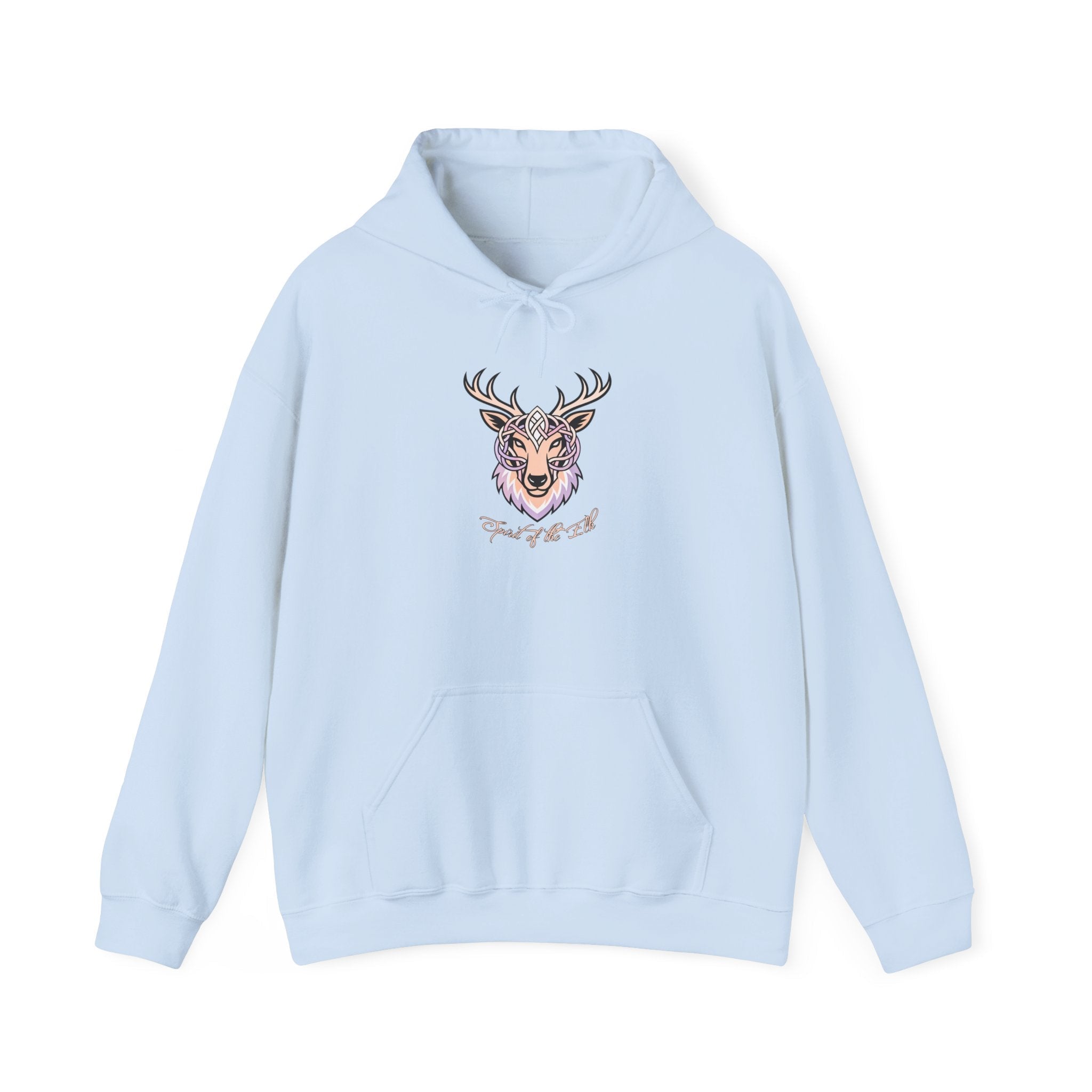 Tribal Elk Graphic Hooded Sweatshirt - Raven Quest Apparel