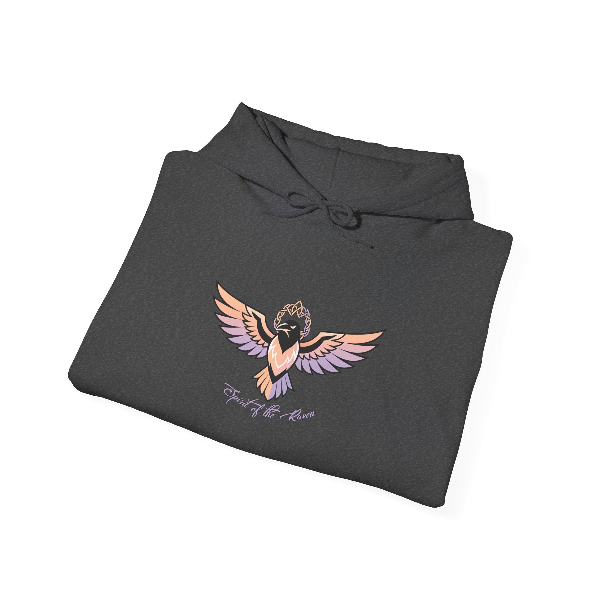 Tribal Raven Graphic Hooded Sweatshirt - Raven Quest Apparel