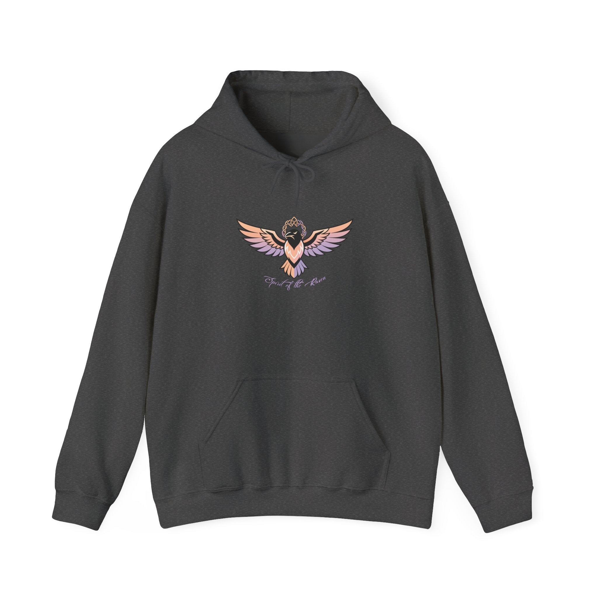 Tribal Raven Graphic Hooded Sweatshirt - Raven Quest Apparel