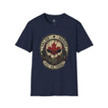 Valor & Honor Canadian Maple Skull T-Shirt — "Lest We Forget" Memorial Tee - Raven Quest Apparel