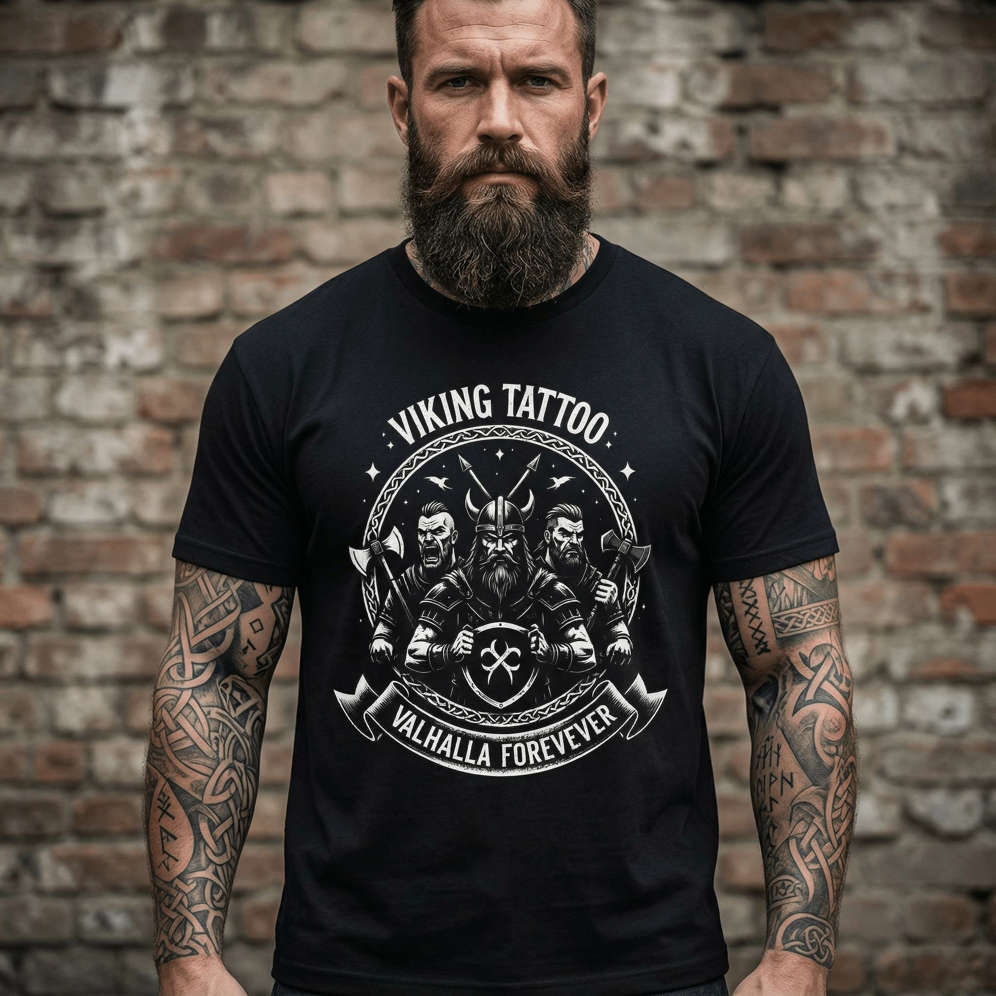 Viking Warriors Graphic Tee | Raven Quest - Raven Quest Apparel