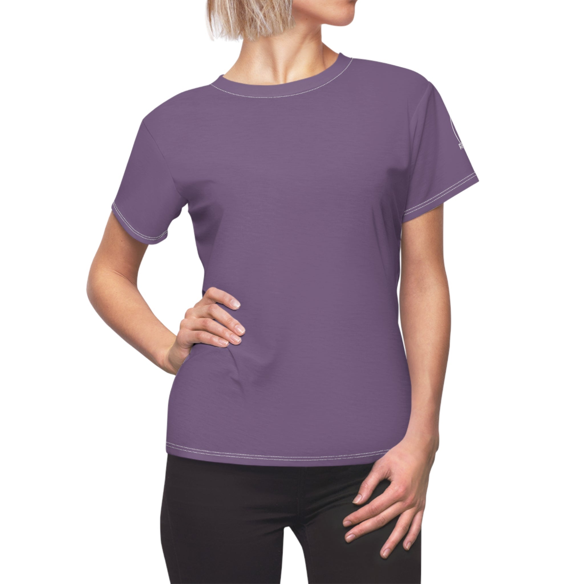 Women's Cut & Sew Tee — Slim Fit Graphic Tee (Custom All - Over Print) - Raven Quest Apparel