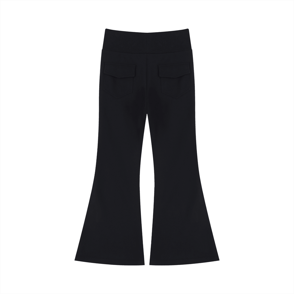 Women's Drawstring Flared Leg Pants - Raven Quest Apparel
