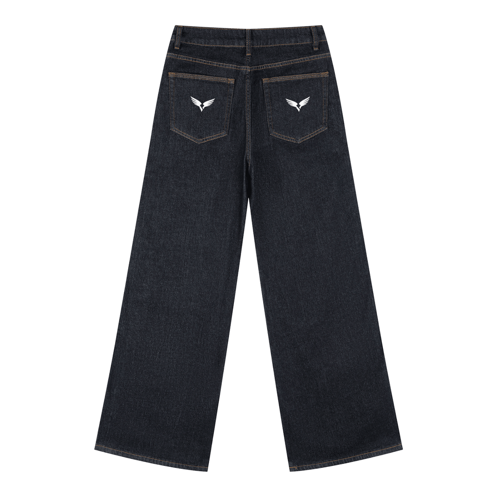 Women's Straight-Leg Denim Jeans | Raven Quest Apparel - Raven Quest Apparel