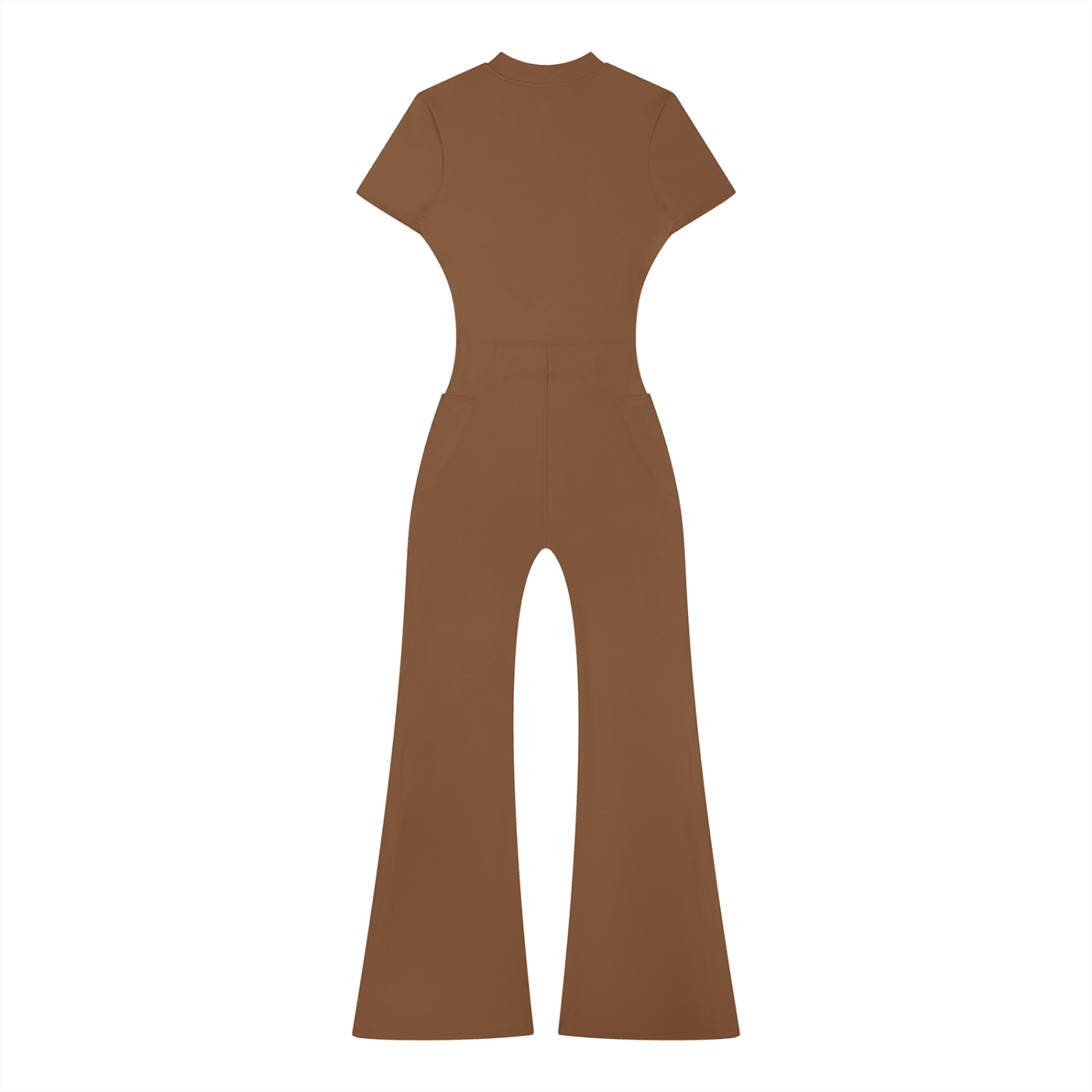 Women’s Tight Flared Leg Quarter-Zip Jumpsuit | Raven Quest Apparel - Raven Quest Apparel