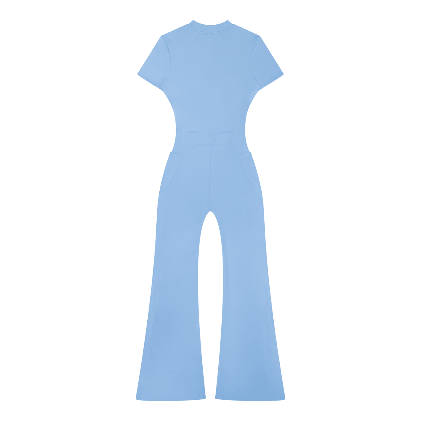 Women’s Tight Flared Leg Quarter-Zip Jumpsuit | Raven Quest Apparel - Raven Quest Apparel