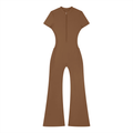 Women’s Tight Flared Leg Quarter-Zip Jumpsuit | Raven Quest Apparel - Raven Quest Apparel