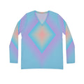Women's V - Neck Long Sleeve Shirt - Diamond - Raven Quest Apparel