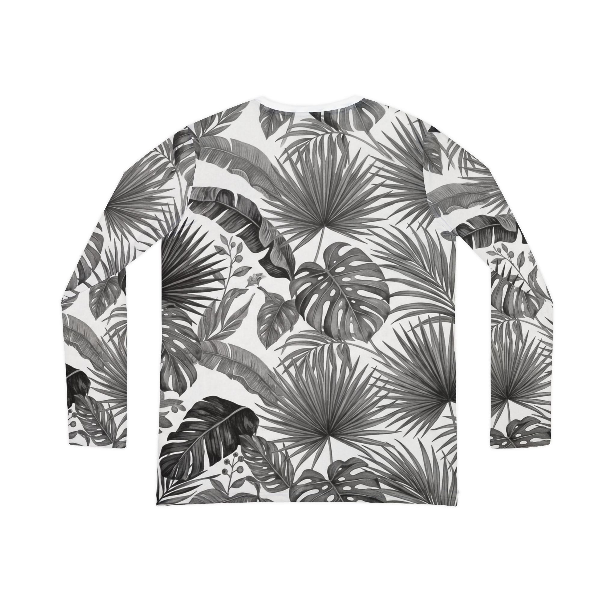 Women's V - Neck Long Sleeve Shirt - Palms - Raven Quest Apparel