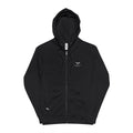 Zip Hoodie — Raven Quest Athletics Logo, Cozy Fleece Zip-Up - Raven Quest Apparel